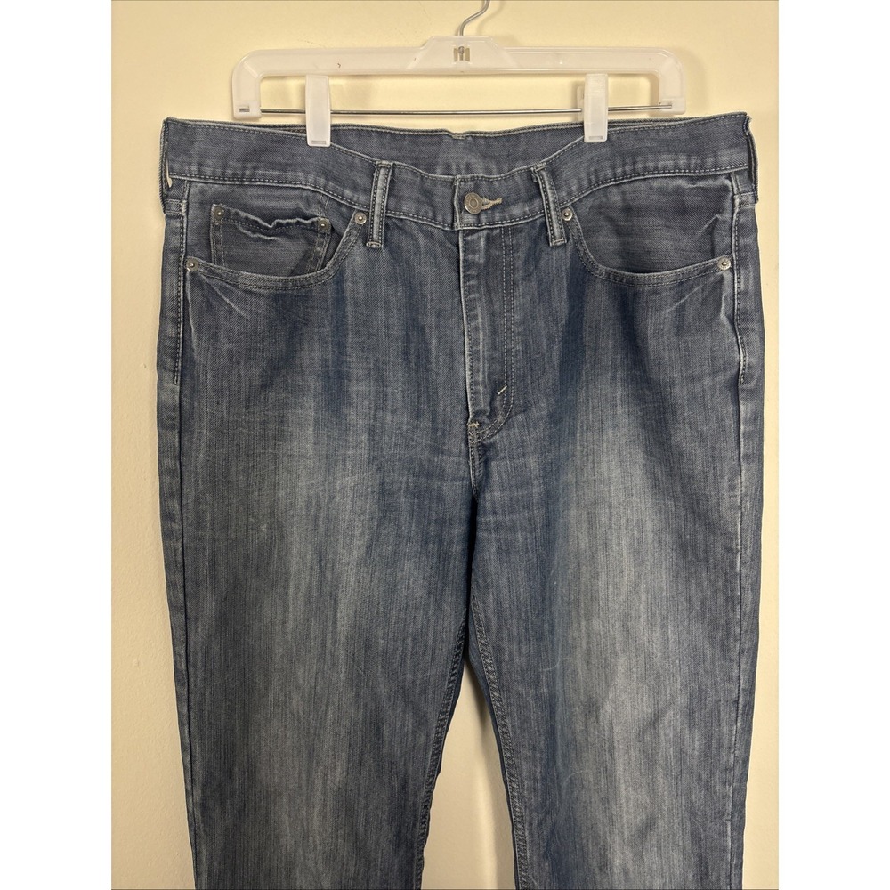 Vintage Levis 514 Jeans Mens 36x34 Blue Slim Straight Fit Denim Pants y2k - Picture 2 of 8